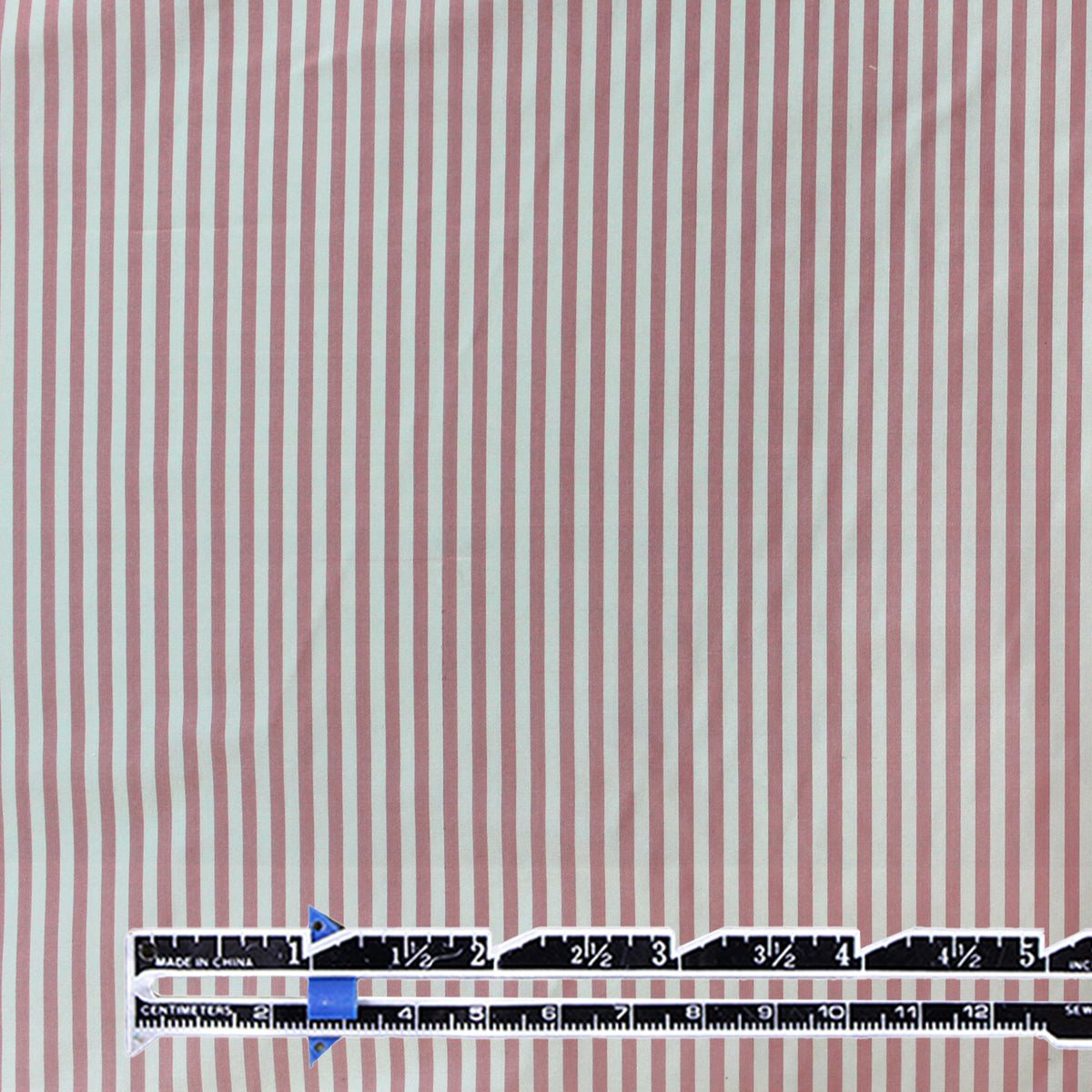 silk taffeta, vertical stripe - cool pink/fog gray