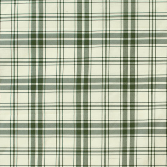 silk taffeta, tartan plaid - clover/oat