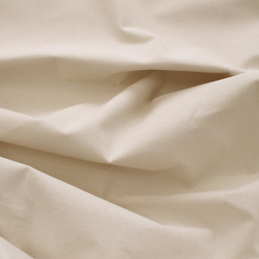 canvas, cotton mid-weight and firm - natural