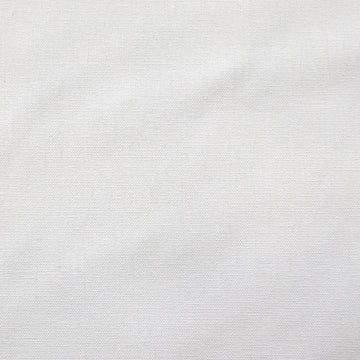 canvas, cotton mid-weight and firm - white