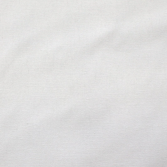 canvas, cotton mid-weight and firm - white