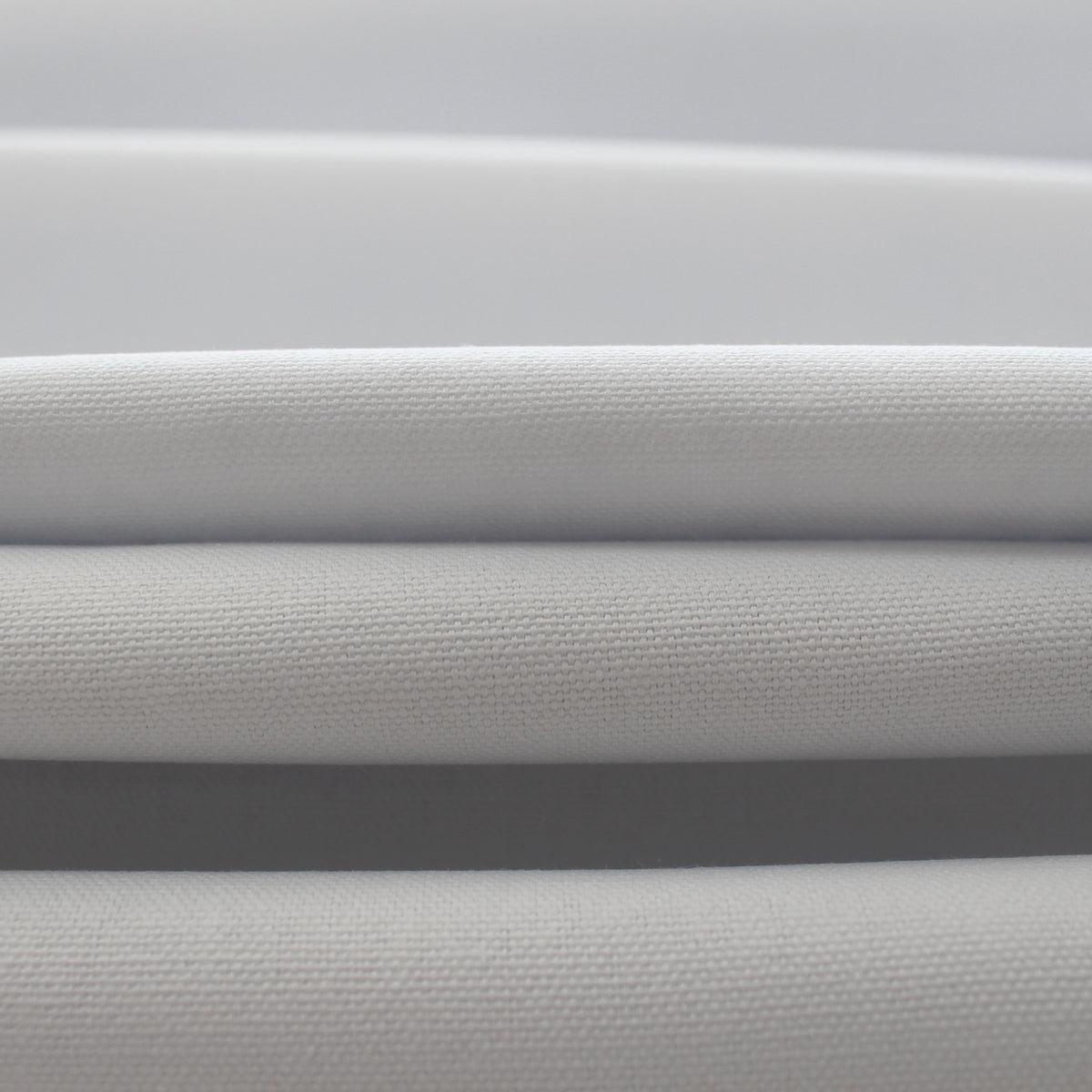 canvas, cotton mid-weight and firm - white
