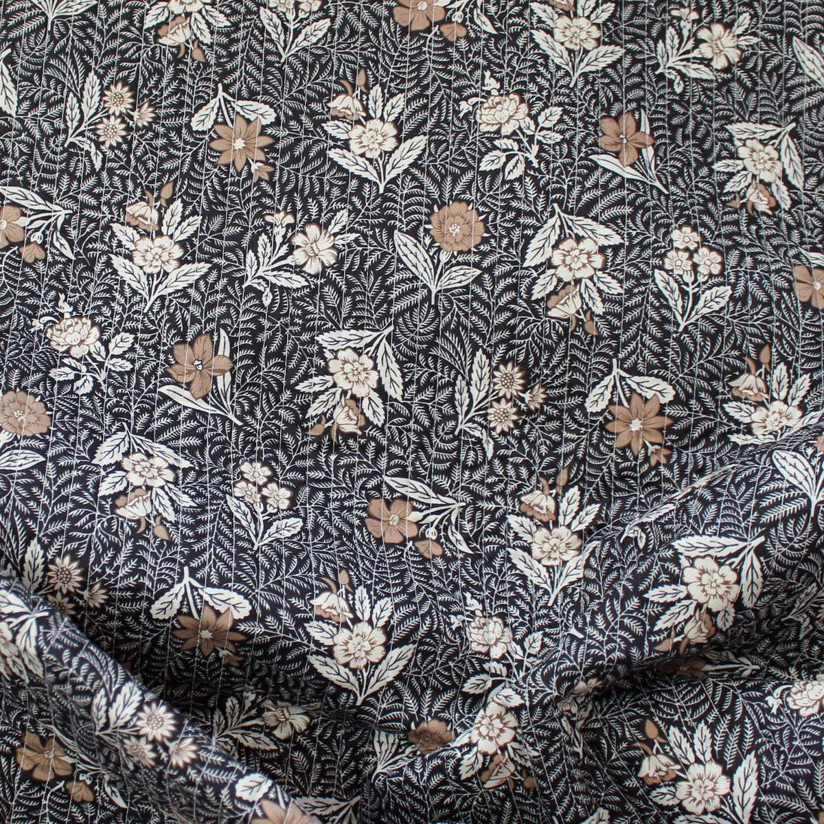 quilted coating, cotton face pre-quilted and lined 