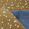 quilted coating, cotton face pre-quilted and lined "moss floral"