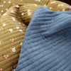 quilted coating, cotton face pre-quilted and lined "moss floral"