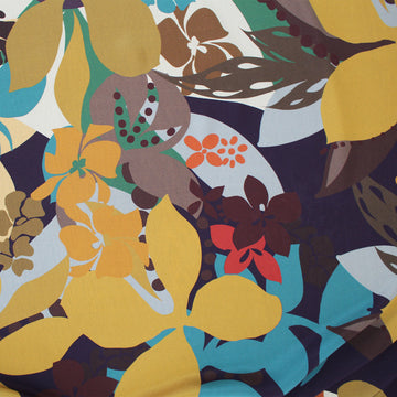 silk crepe, printed blouseweight 'golden cypress'