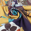 silk crepe, printed blouseweight 'golden cypress'
