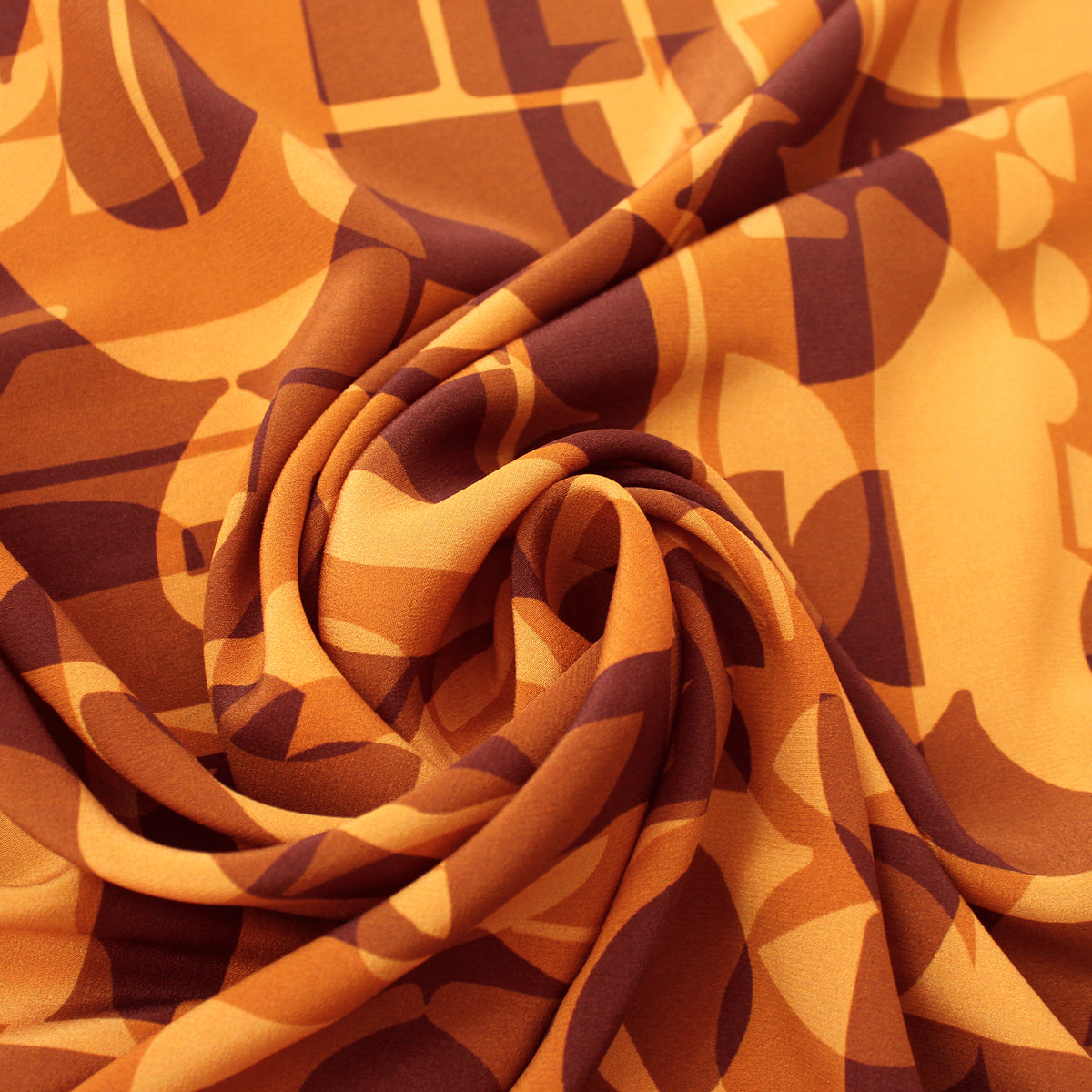 silk crepe, printed blouseweight 'desert spice'