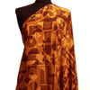 silk crepe, printed blouseweight 'desert spice'