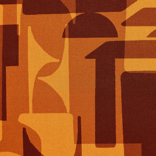 silk crepe, printed blouseweight 'desert spice'