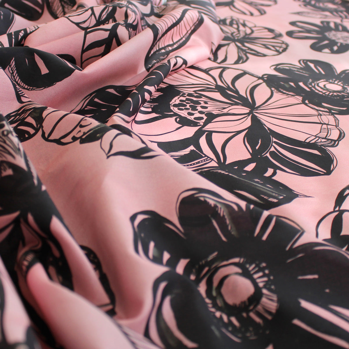 batiste, printed cotton 'pink mood'