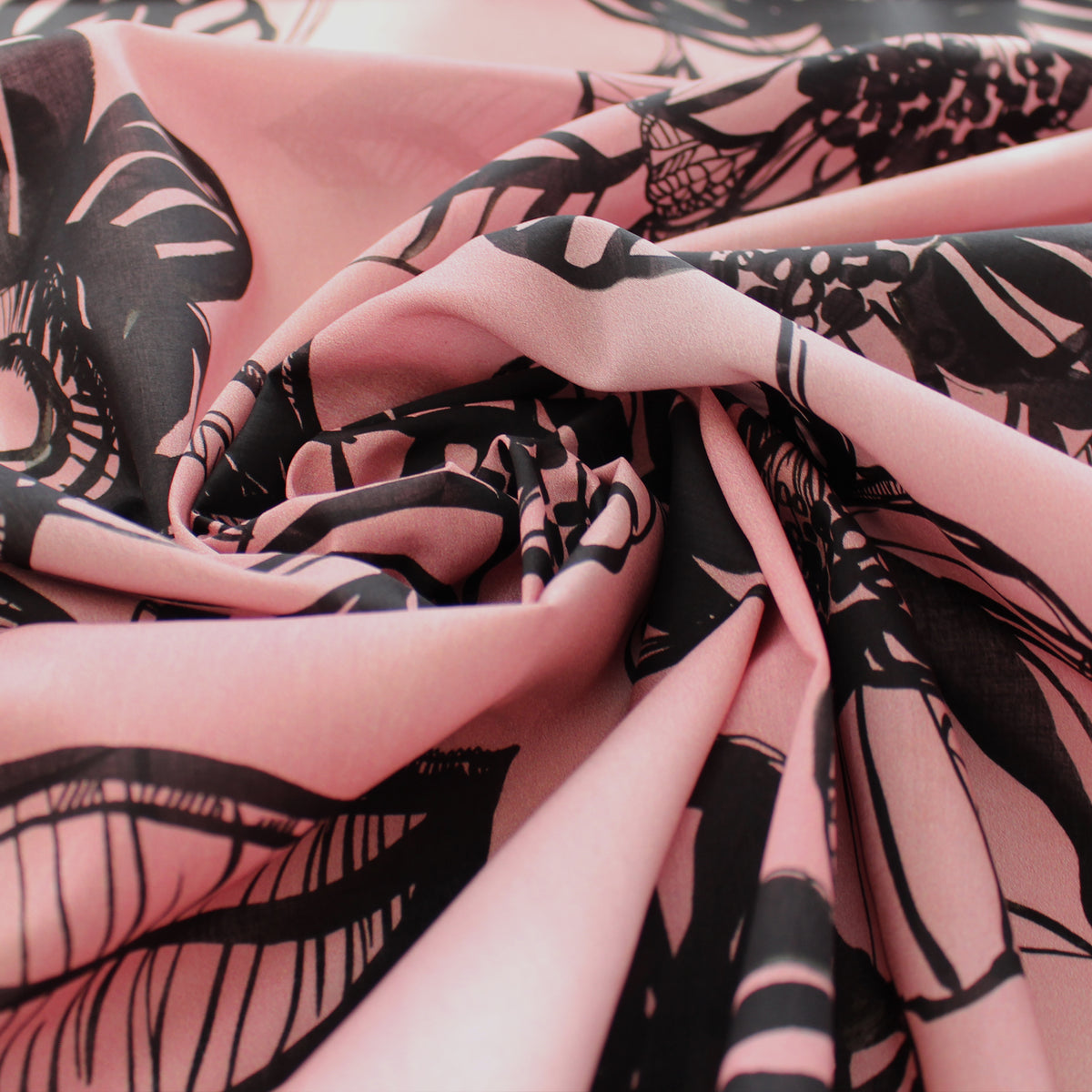 batiste, printed cotton 'pink mood'