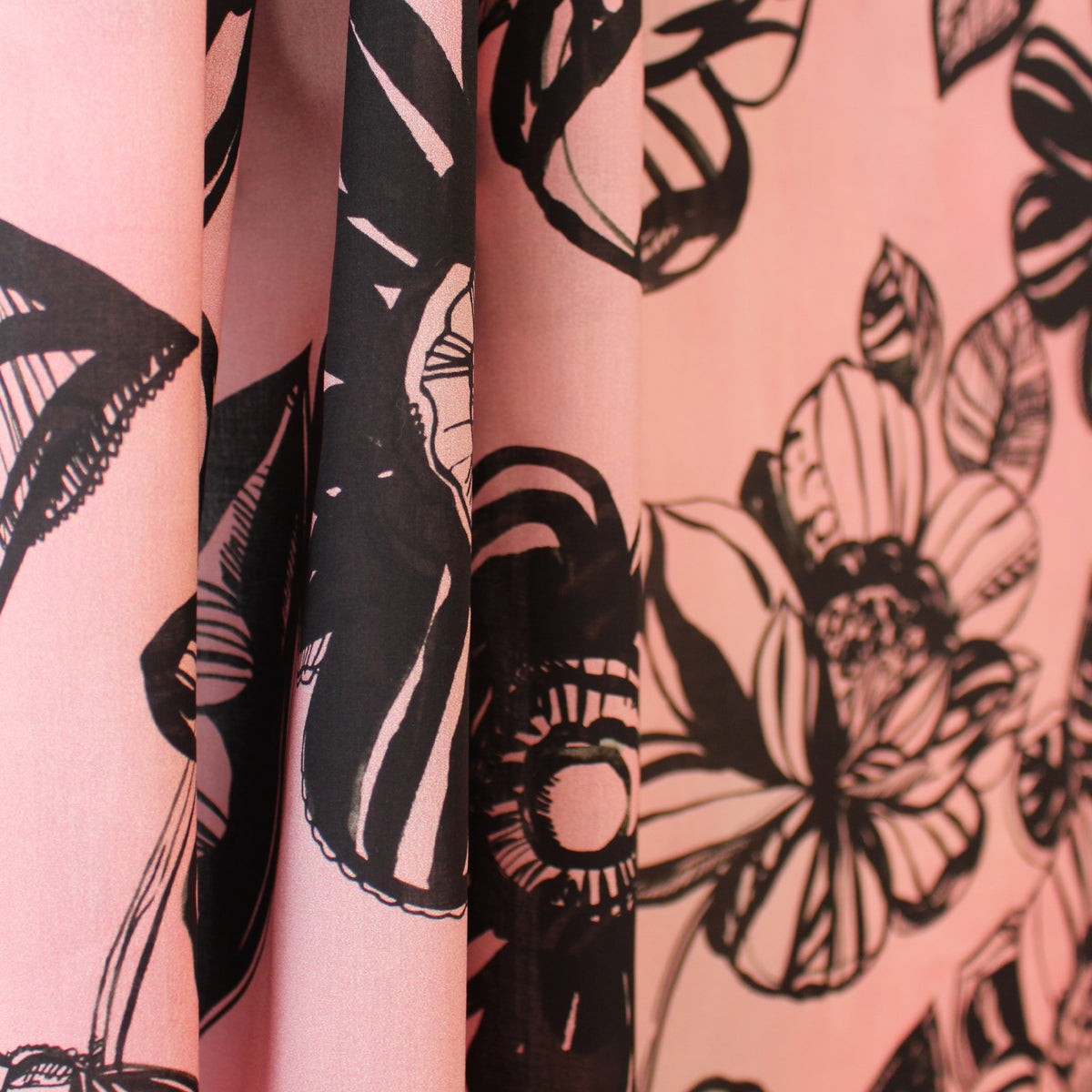 batiste, printed cotton 'pink mood'