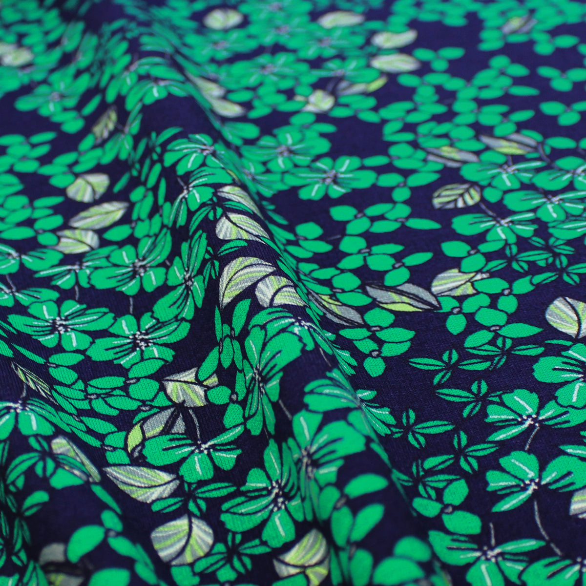 ponte knit, drapey viscose/Spandex 'blarney bloom'