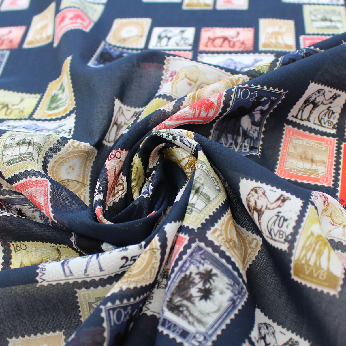 batiste, printed cotton woven 'il postino'
