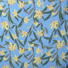 ramie voile, printed dressweight woven 'daylily'