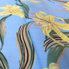 ramie voile, printed dressweight woven 'daylily'