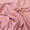organic 'breton' stripe textured organic cotton woven