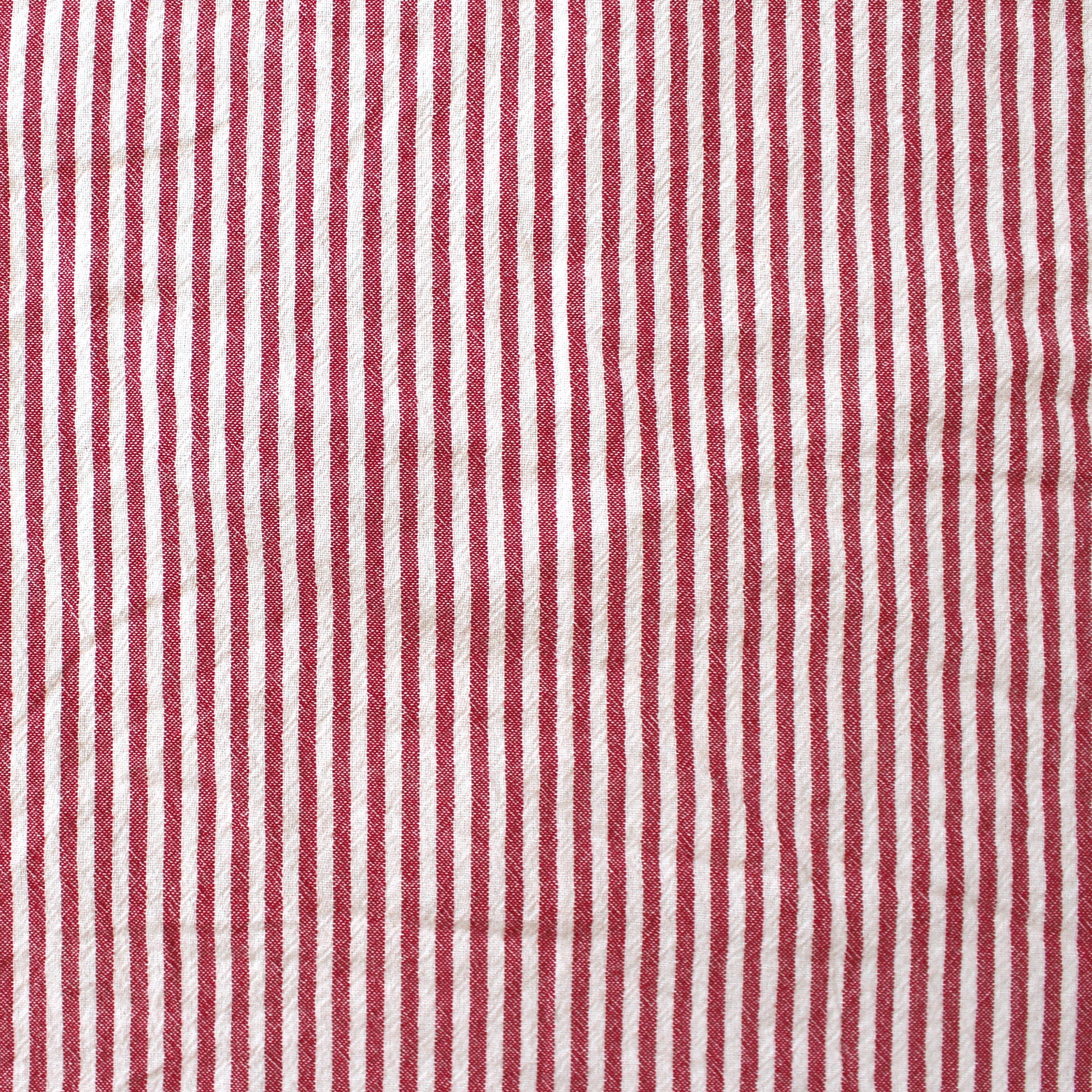 organic 'breton' stripe textured organic cotton woven