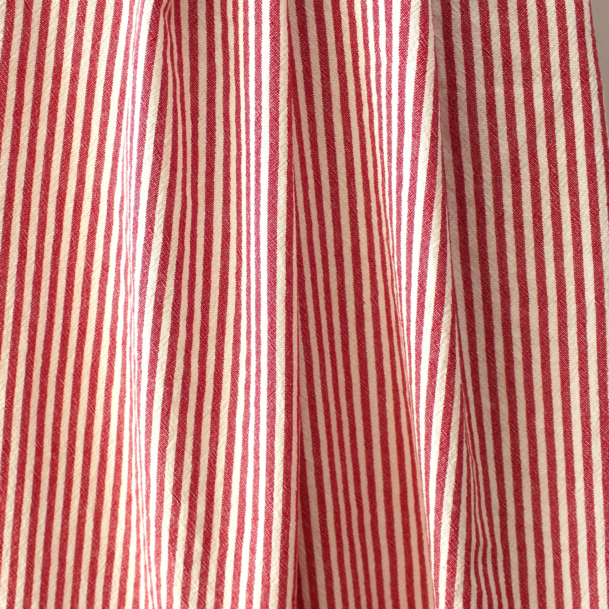 organic 'breton' stripe textured organic cotton woven