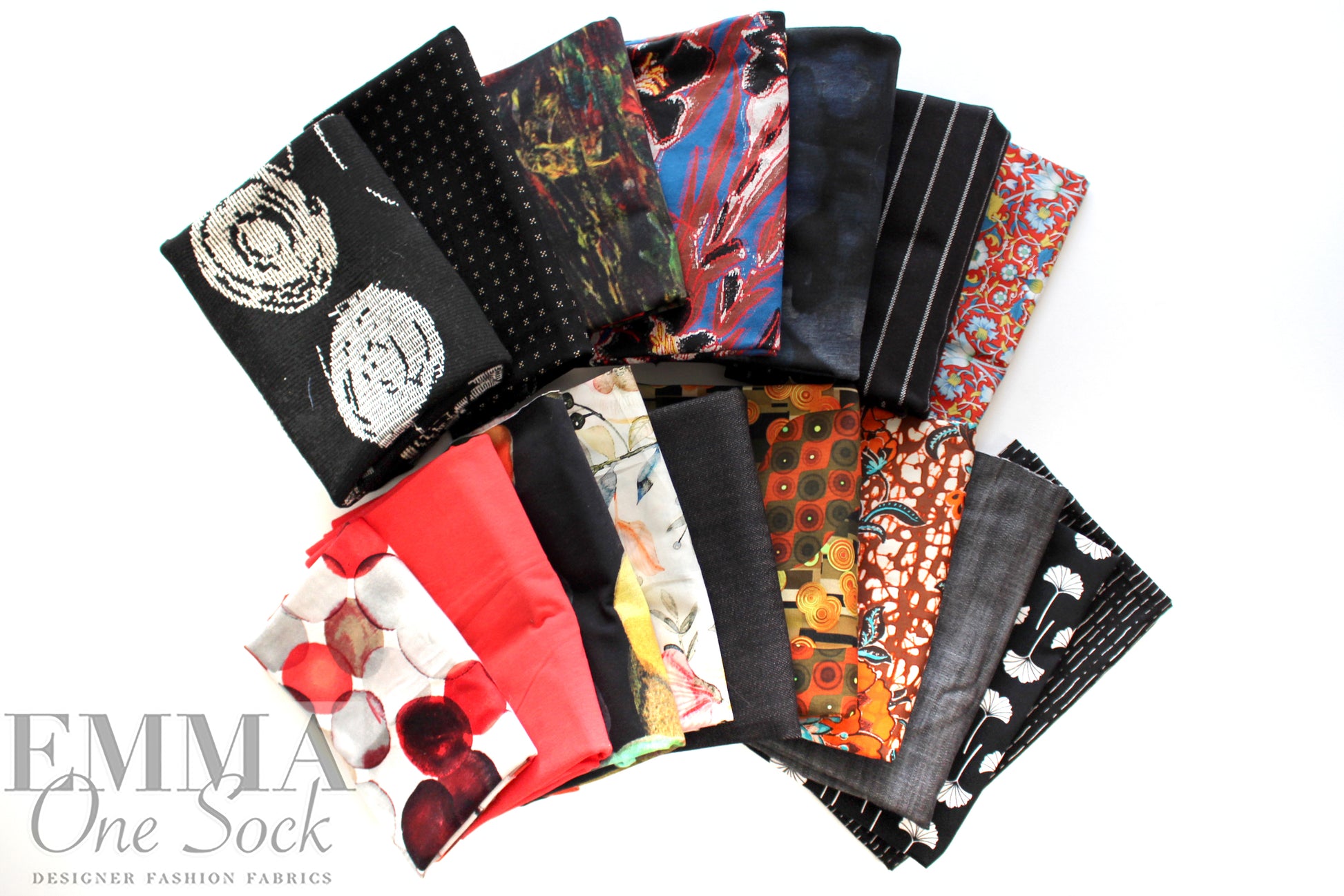 bundle, red/black/etc., 17 small cuts, 5 lbs