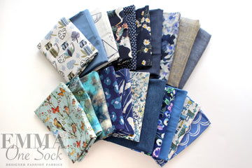 bundle, blue tones, 21 small cuts, 5 lbs