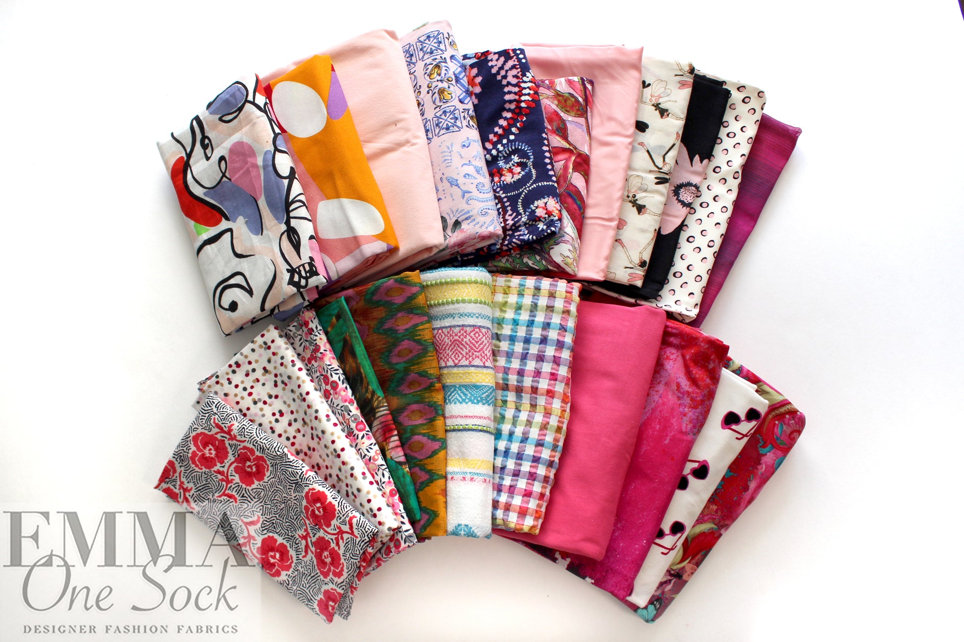bundle, pinks tones, 22 small cuts, 4 lbs