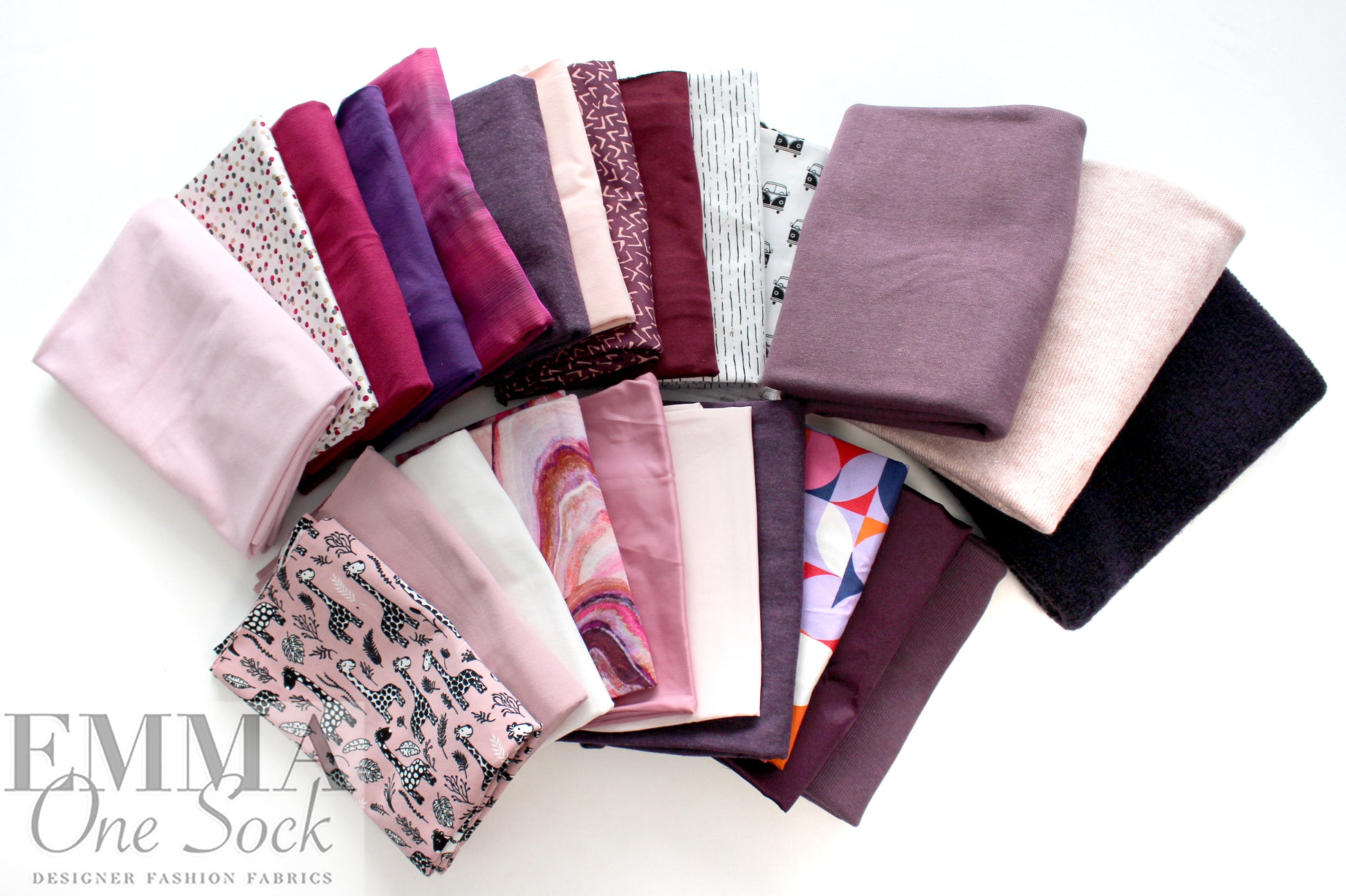 bundle, pinks tones, 24 small cuts, 5 lbs