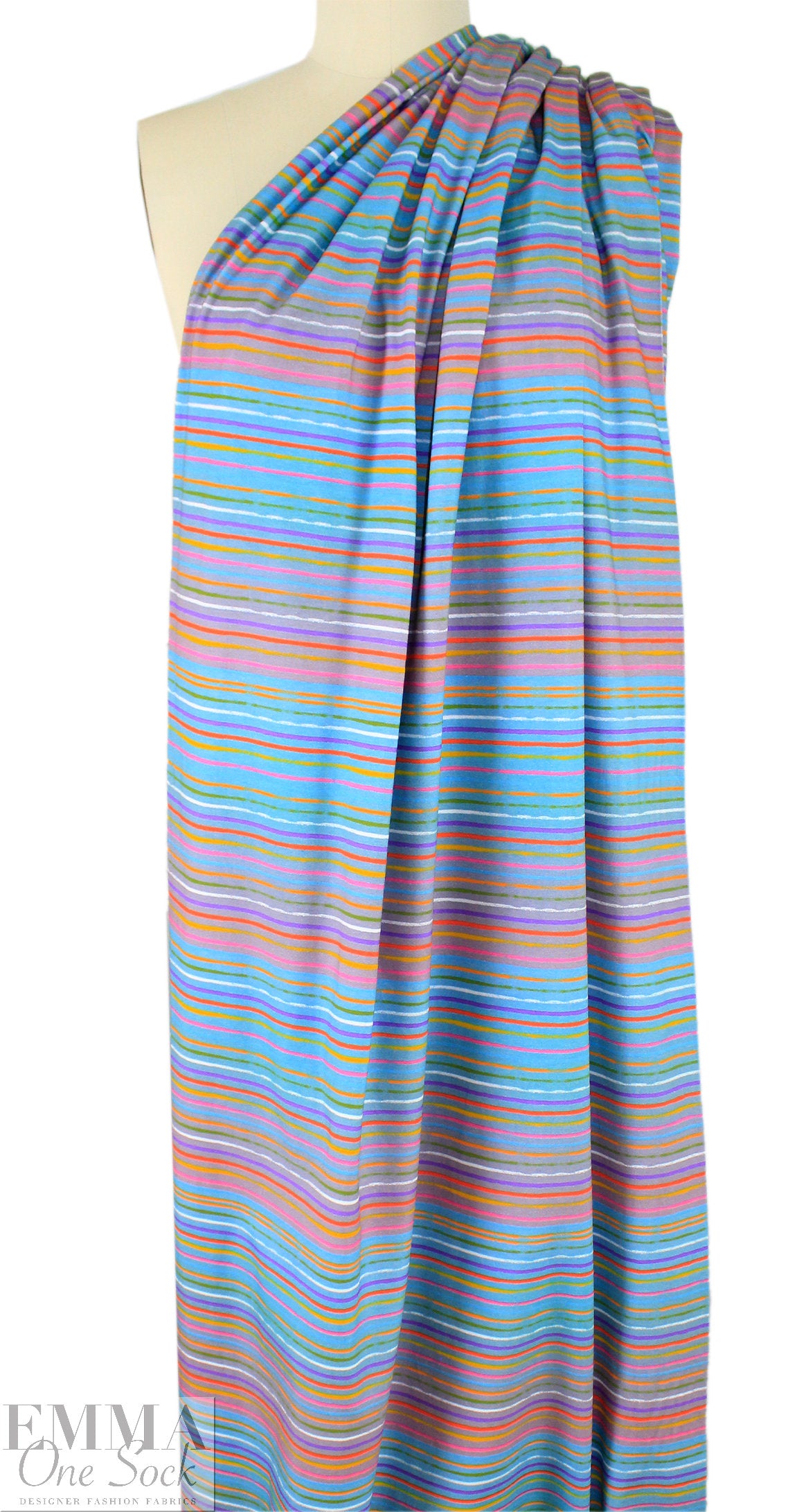 Dutch digital 'ombre stripe' knit Oeko-Tex certified 1.66 yd
