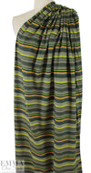 Dutch digital 'green techno stripe' knit Oeko-Tex certified .5 yds