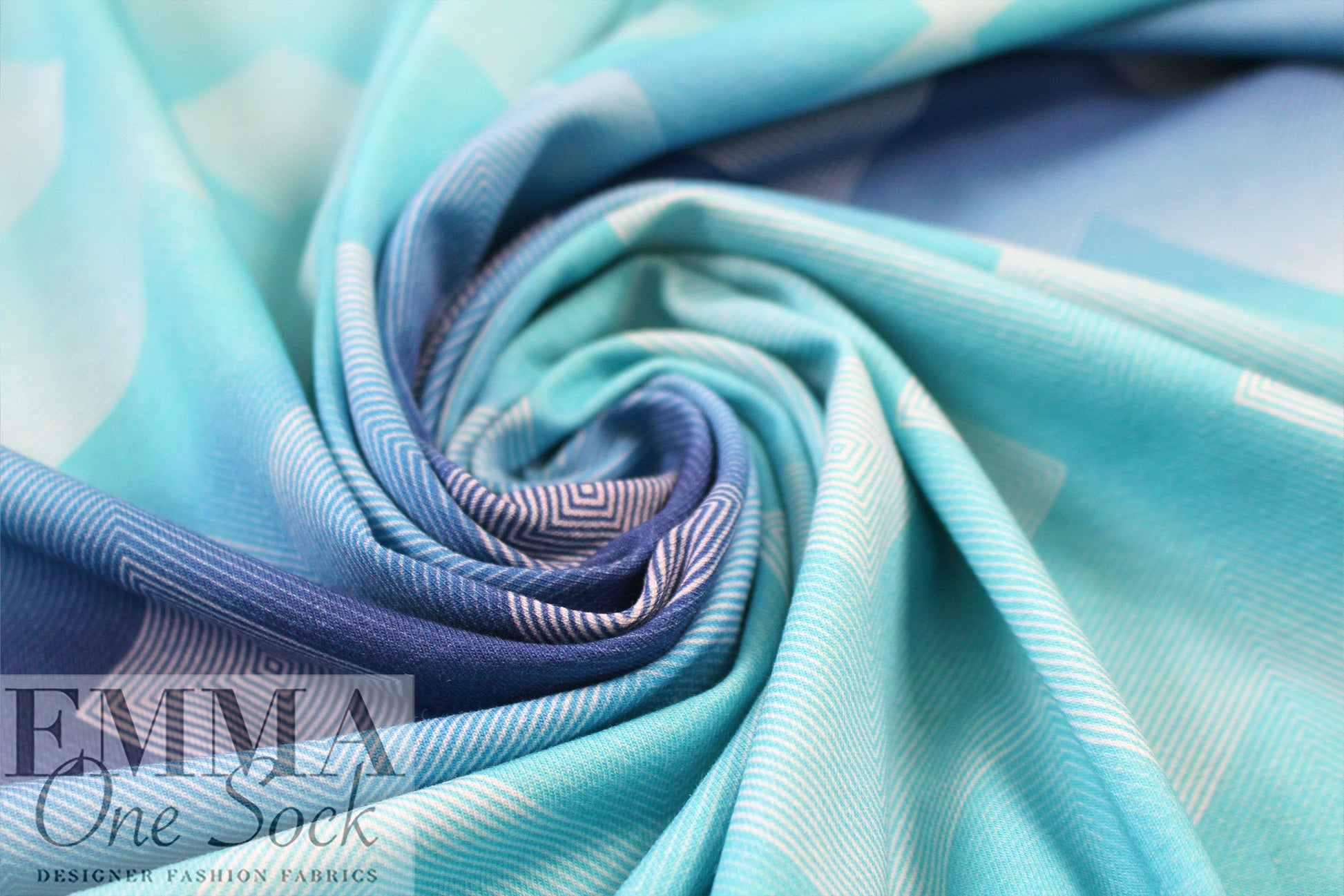 Dutch digital 'ombre diamond' knit Oeko-Tex certified 1.75 yd