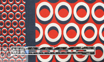 French 'mod' border print 'DVF-style' matte jersey 1.625 yd