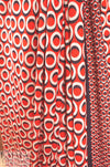 French 'mod' border print 'DVF-style' matte jersey 1.625 yd