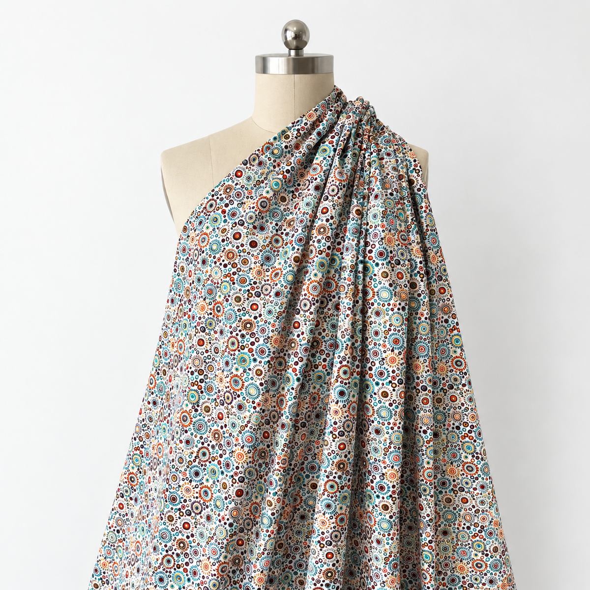 shirting, cotton stretch 'starburst' - spice