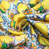 Dutch digital 'lemons from Mallorca' cotton canvas, Oeko-Tex cert. 2 yds