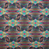 Dutch digital 'spiral mirror' cotton knit, Oeko-Tex cert. 1.25 yds