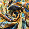Dutch digital 'Van Gogh's salon' cotton knit, Oeko-Tex cert. 1.9 yd