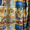 Dutch digital 'Van Gogh's salon' cotton knit, Oeko-Tex cert. 1.9 yd