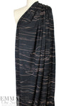 MTM ECOVERO jersey Oeko-Tex cert., 'stray lines' - black 1.625 yd