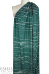 MTM ECOVERO jersey Oeko-Tex cert., 'stray lines' - bottle green 1.5 yds