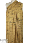 MTM ECOVERO jersey Oeko-Tex cert., 'stray lines' - light dijon 1.75 yds