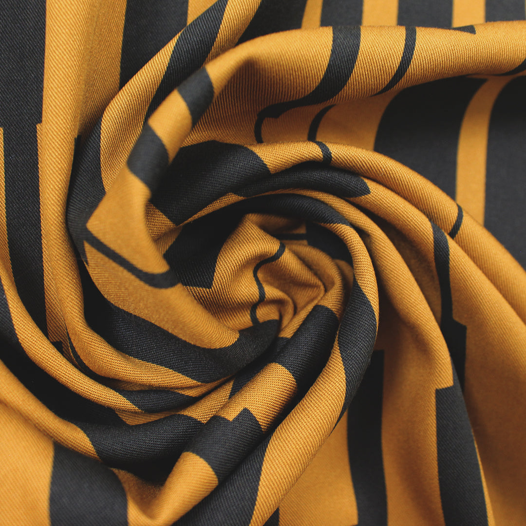 MTM 'un-square' ECOVERO viscose twill - gold 1.5 yd