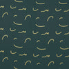 MTM 'doodle lines' ECOVERO viscose twill - bottle green