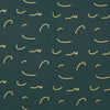 MTM 'doodle lines' ECOVERO viscose twill - bottle green 1.75 yd