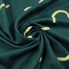 MTM 'doodle lines' ECOVERO viscose twill - bottle green