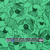 The Ko0ples Ecovero 'spearmint floral' viscose challis woven .625 yds