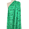 The Ko0ples Ecovero 'spearmint floral' viscose challis woven .625 yds