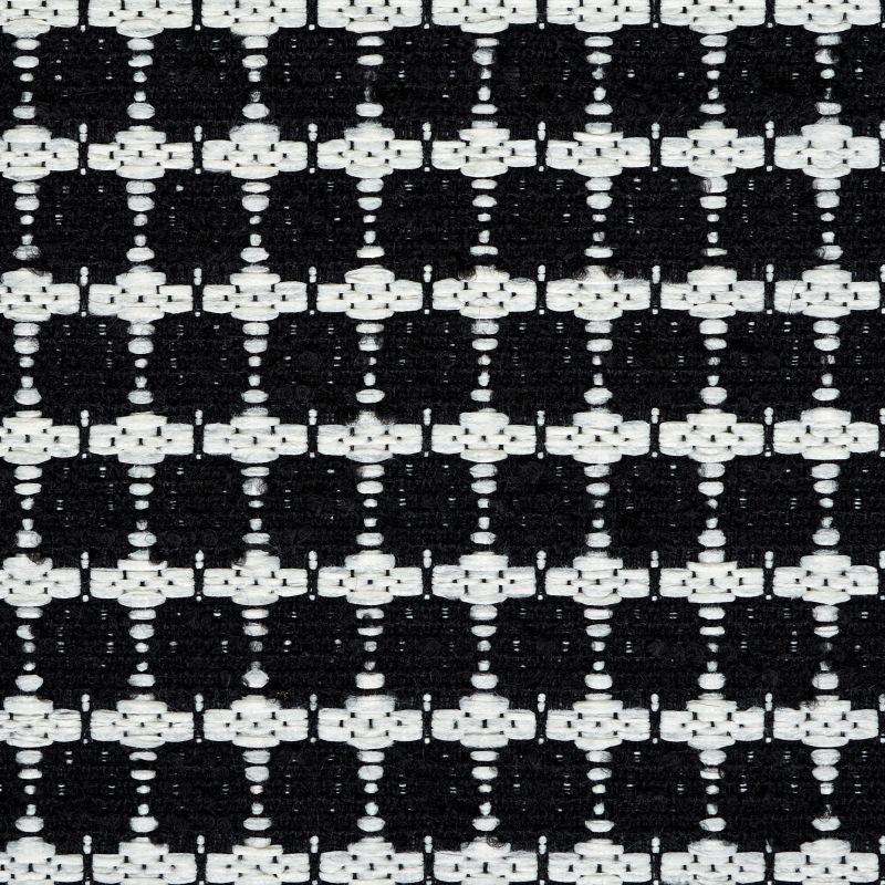European 'black and white cookie' cotton/wool blend suiting