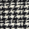 European 'downy houndstooth' virgin wool/cotton boucle