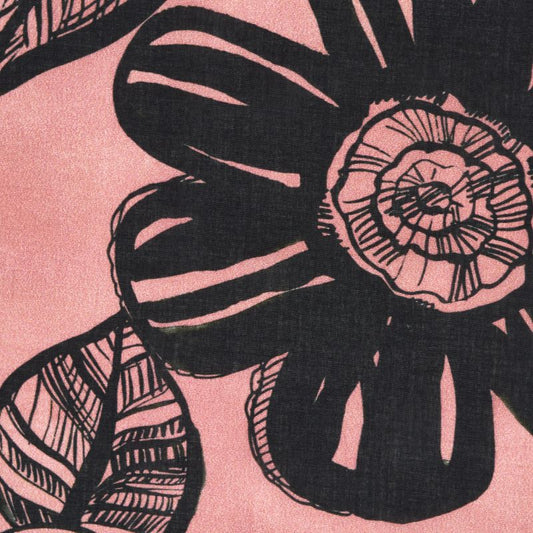 batiste, printed cotton 'pink mood'